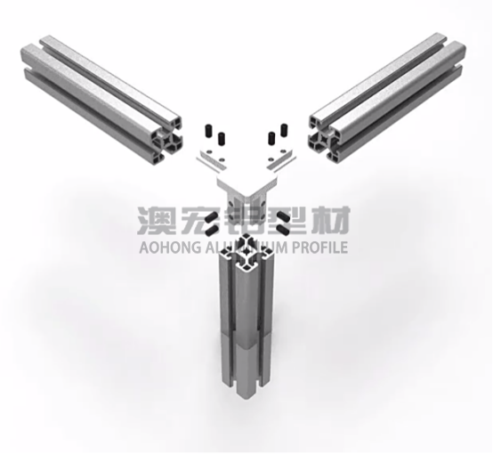 鋁型材配件 使用在正方形型材，30鋁型材或40鋁型材框架中，兩根橫向型材減去30、40mm，立柱減去一定的厚度距離，搭配頂絲擰緊固定。<br />
	<p>
		&nbsp; &nbsp; &nbsp; &nbsp; 澳宏鋁業是鋁型材廠家，專注鋁型材定制，其鋁型材型號和鋁型材配件齊全，想了解更多鋁型材連接方式，歡迎電詢：13381909160。
	</p>
	<p>
		<br />
	</p>
	<p>
		<br />
	</p>
	<p>
		<br />
	</p>
<div style=